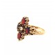 Pre Owned 9ct Garnet and Diamond Ring ZX305